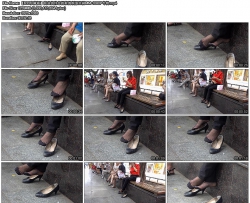 【633珍藏版】商业街休息挑鞋的制服丝袜MM-1080P专辑
