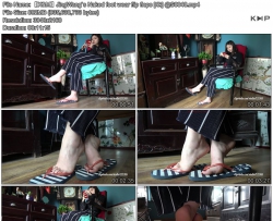 K&MJingWang`s Naked foot wear flip flops [4k] @